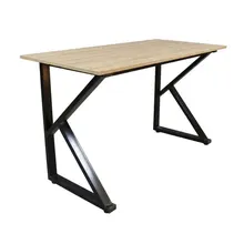 Bàn Gaming Chữ K | Chân đen, mặt vân gỗ