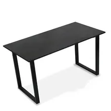 Bàn Gaming Chữ U | Chân đen, mặt đen