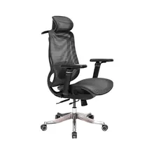 Ghế công thái học Ergonomic Hyperwork Airy Pro - Đen | Lưới Flow Mesh, Tay 6D, Piton Class 4, Móc treo áo