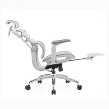 Ghế Công Thái Học Manson Foris, Màu Xám, Có gác chân | Đỡ Lưng Bionic Spine, Ngả Sâu 147 Độ, Tay 5D