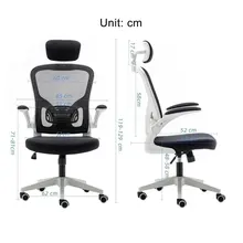 Ghế Văn Phòng Manson Regal | Màu Xám, Công thái học, Tay Gập