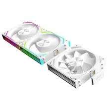 Quạt tản nhiệt PC Leopard V2RS | Kit 3 fan 120mm, ARGB, Gió ngược, Trắng