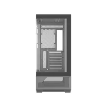 Thùng máy hồ cá SAMA V43E (Chưa kèm Fan) | F-ATX, Mặt kính, Đen