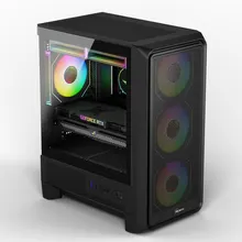 Thùng máy MIK H2 Gaming | M-ATX/ITX, Kính cường lực, Đen