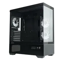 Thùng máy Zalman Chronix V2 (Kèm sẵn 3 Fan) | ATX, Đen
