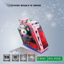 Vỏ Case VSP ESPORT ROG ES1 Gaming (No Fan) (Hồng)