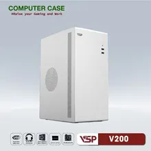 Vỏ Case VSP V200 (ATX, Trắng, Chưa Gồm Fan)