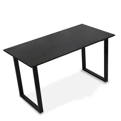Bàn Gaming Chữ U | Chân đen, mặt đen