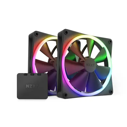 Bộ 2 Fan NZXT F140RGB BLACK - TWIN