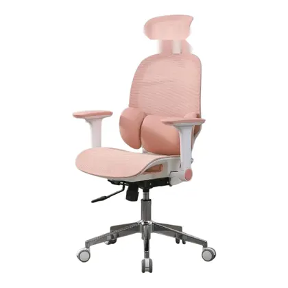 Ghế công thái học OEM E3 Lite | Hồng, 150kg, Chân xoay, Lưng lưới