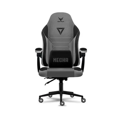 Ghế gaming CENTAUR MECHA | Xám, 150kg, Chân quỳ, Lưng vải
