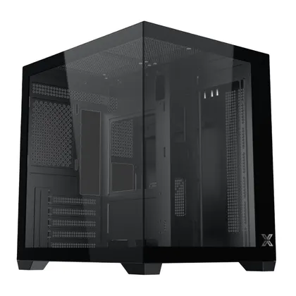 Thùng máy Xigmatek Aqua MS (EN90052) (Chưa kèm Fan) | M-ATX/ITX, Đen