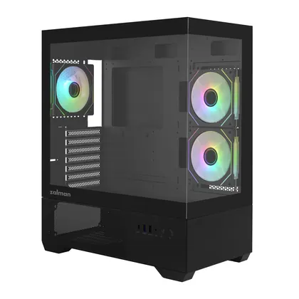 Thùng máy Zalman Chronix V2 (Kèm sẵn 3 Fan) | ATX, Đen