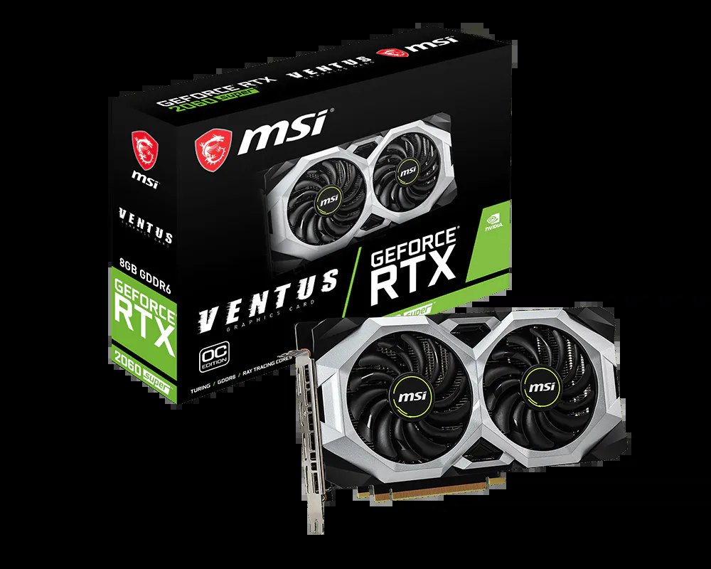 Card màn hình cũ MSI RTX 2060 SUPER VENTUS