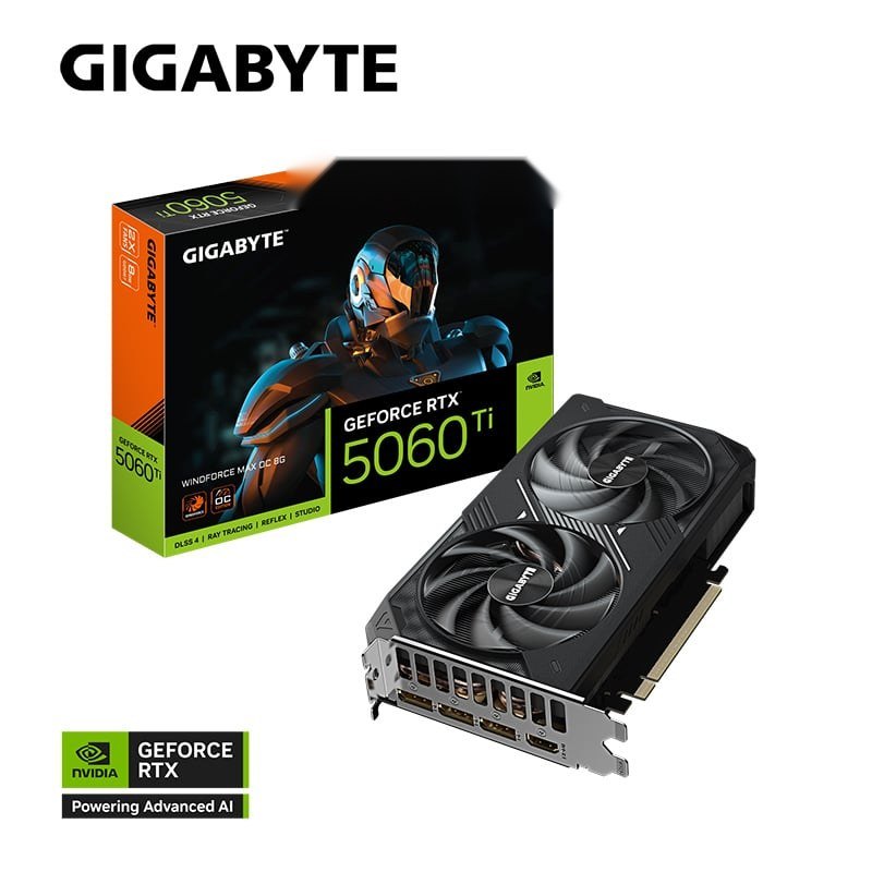 Card màn hình Gigabyte RTX 5060 Ti WINDFORCE MAX OC 8GB GDDR7