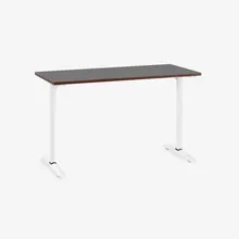 Bàn văn phòng HyperWork Core Desk - 1m2 | Khung trắng, mặt bàn đen