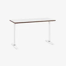 Bàn văn phòng HyperWork Core Desk - 1m2 | Khung trắng, mặt bàn trắng