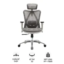 Ghế công thái học Ergonomic M57 Xám