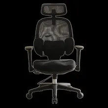 Ghế công thái học OEM E3 Lite | Đen, 150kg, Chân xoay, Lưng lưới