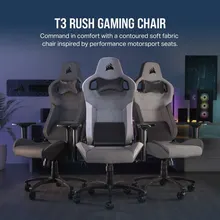 Ghế T3 Rush Fabric gaming (2023) Xám trắng (CF-9010058-WW)
