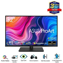 Màn Hình Máy Tính Đồ Họa Asus ProArt PA328CGV | 32Inch, WQHD, IPS, 165hz, 5ms, Phẳng