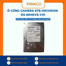 Ổ cứng HDD Hikvision DS60HKVS-VX1 6TB | SATA III 6Gb/s, 5400 RPM, 256MB Cache, Chuyên dụng giám sát 24/7