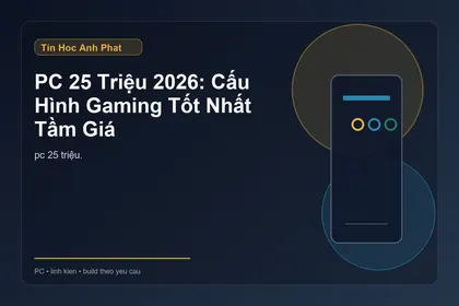 PC 25 Triệu 2026: Cấu Hình Gaming Tốt Nhất Tầm Giá