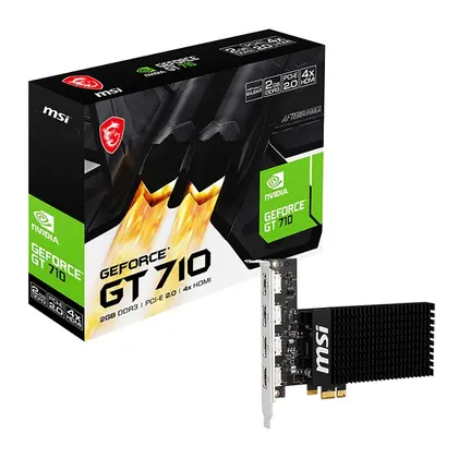 Card màn hình MSI GeForce GT 710 2GD3H LP | 2GB DDR3, 64-bit, Low Profile