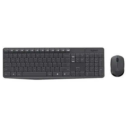 Combo Bàn phím + Chuột không dây Logitech MK235 (Xám)
