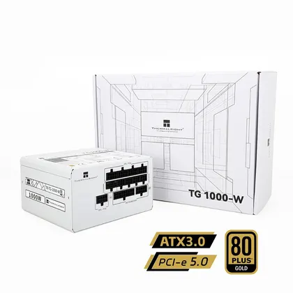 Nguồn Máy Tính Thermalright TG-1000-W Nhập khẩu - Trắng | 1000W, 80 Plus Gold, Full Modular