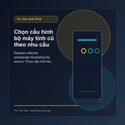 Chọn cấu hình bộ máy tính cũ theo nhu cầu
