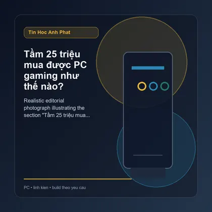 Tầm 25 triệu mua được PC gaming như thế nào?