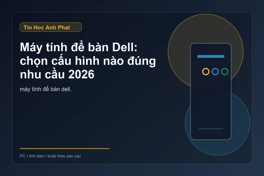 Máy tính để bàn Dell: chọn cấu hình nào đúng nhu cầu 2026