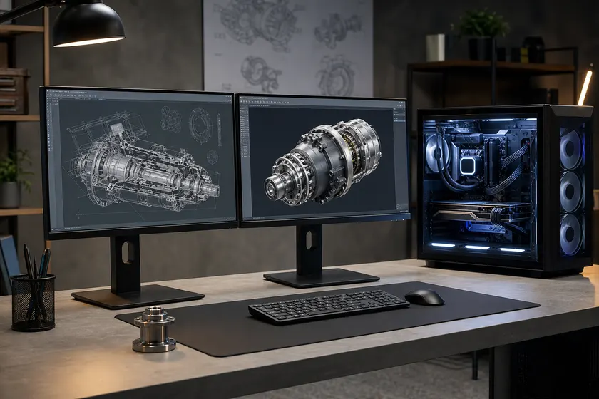 PC vẽ CAD workstation chạy AutoCAD SolidWorks tại Tin Học Anh Phát
